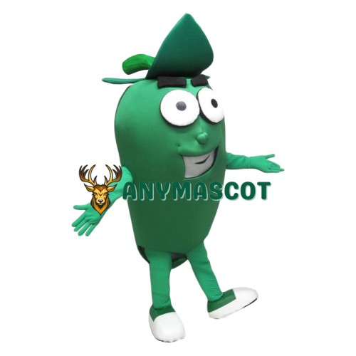 Superb Green Pepper Mascot Costume