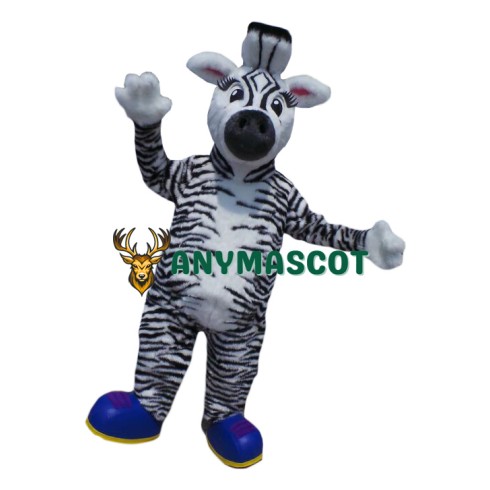 Superb Zebra Mascot Costume