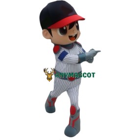 Superb Baseball Boy Mascot Costume