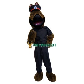 Friendly Police Dog Mascot Costume