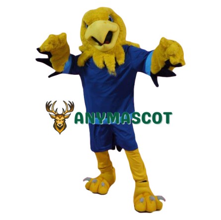 Superb Yellow Eagle Mascot Costume