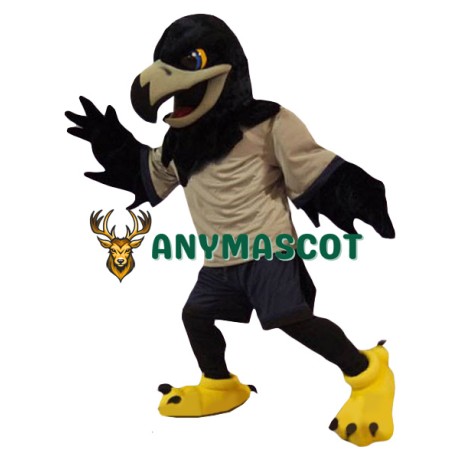College Black Hawk Mascot Costume