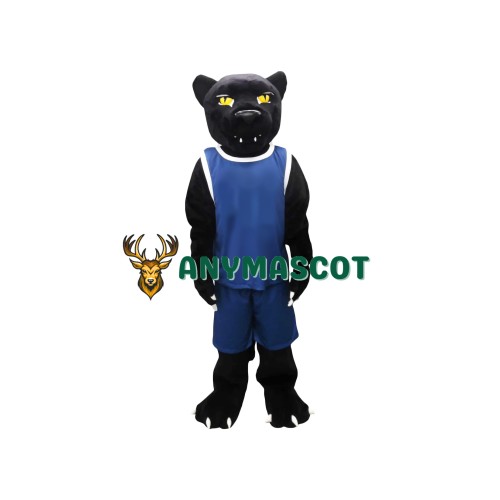 Yellow Eye Panther Mascot Costume