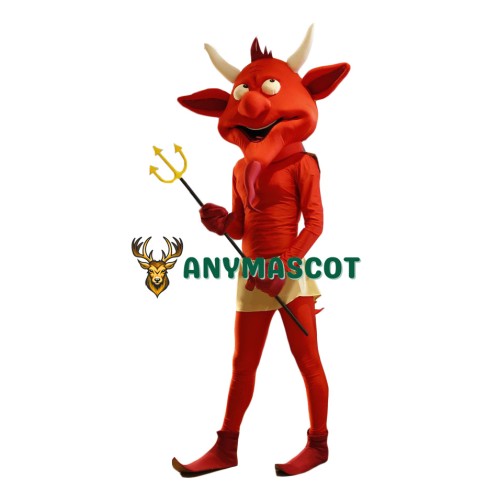 Superb Red Devil Mascot Costume