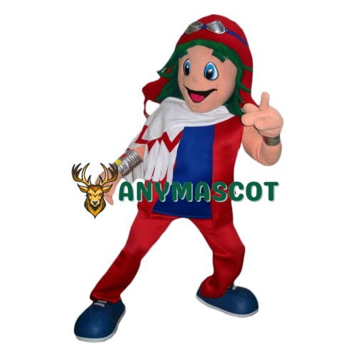Young Pilot Mascot Costume