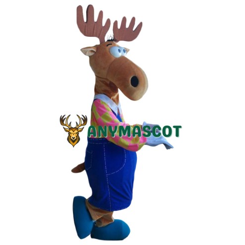 Funny Lightweight Moose Mascot Costume