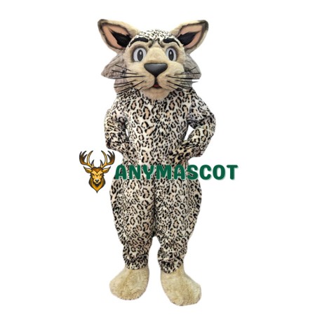 Friendly Lightweight Wildcat Mascot Costume