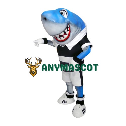Sport Lightweight Blue Shark Mascot Costume