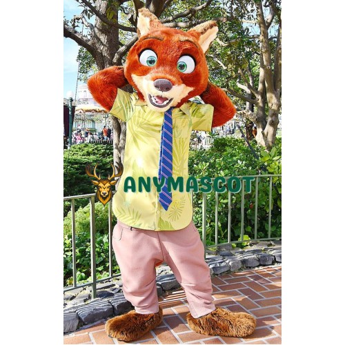 Superb Zootopia Nick Wilde Fox Mascot Costume