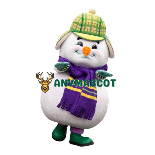 Superb Snowman Mascot Costume