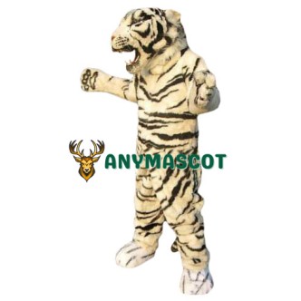 Superb Fierce White Tiger Mascot Costume