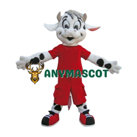 Friendly Cow Boy Mascot Costume