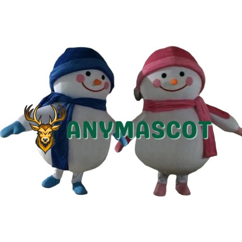 Affordable Happy Snowman Mascot Costume