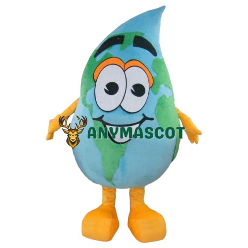Global Water Drop Mascot Costume