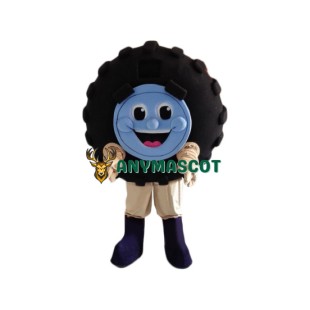 Smile Car Wheel Tire Mascot Costume