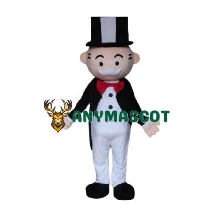 Superb Monopoly Man Mascot Costume