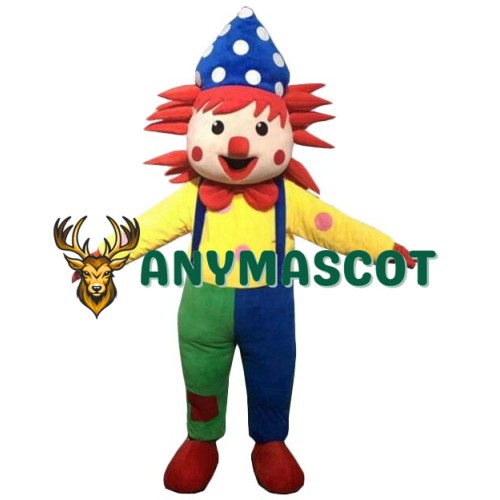 Colorful Clown Mascot Costume