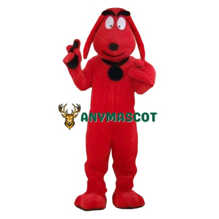 Affordable Lightweight Red Dog Mascot Costume
