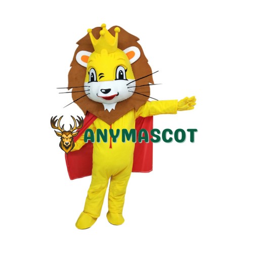 Affordable Happy King Lion Mascot Costume