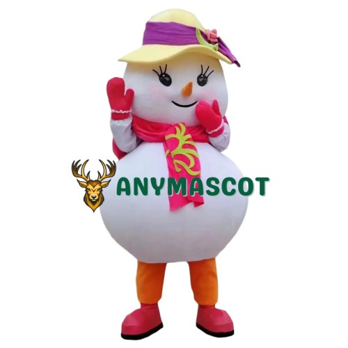 Christmas Snowman Baby Girl Mascot Costume