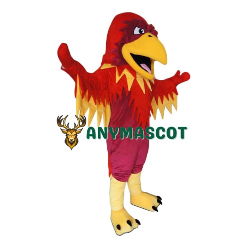 Red Deluxe Eagle Mascot Costume