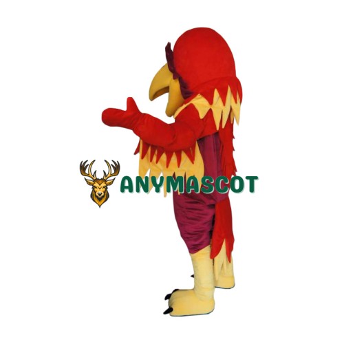 Red Deluxe Eagle Mascot Costume