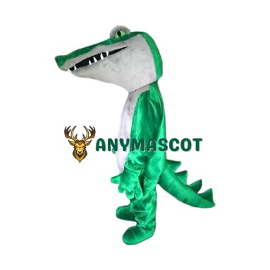 Green Deluxe Crocodile Mascot Costume