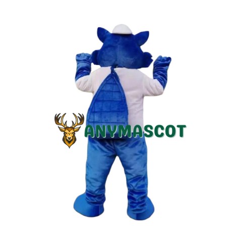 Happy Blue Squirrel Mascot Costume