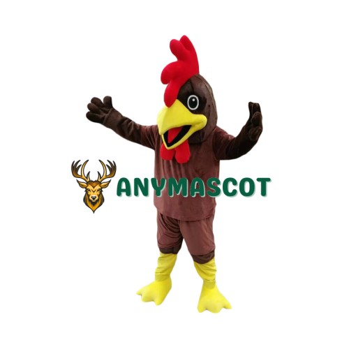 Brown Chicken Mascot Costume