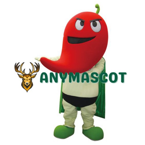 Chili Superman Mascot Costume