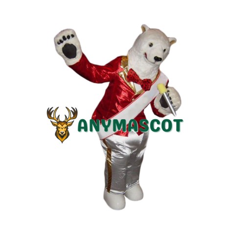 Singing Polar Bear Mascot Costume