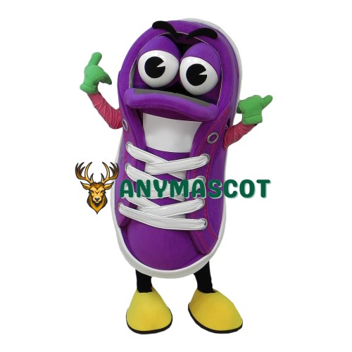 Purple Sneaker Mascot Costume