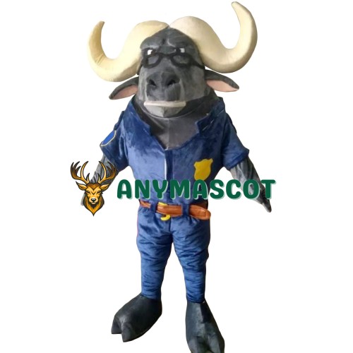 Zootopia Chief Bogo Cape Buffalo Mascot Costume