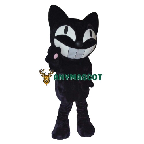Happy Lightweight Black Cat Mascot Costume
