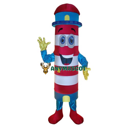 Happy Lightweight Lighthouse Mascot Costume