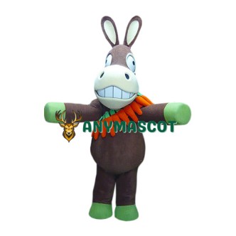 Superb Funny Donkey Mascot Costume