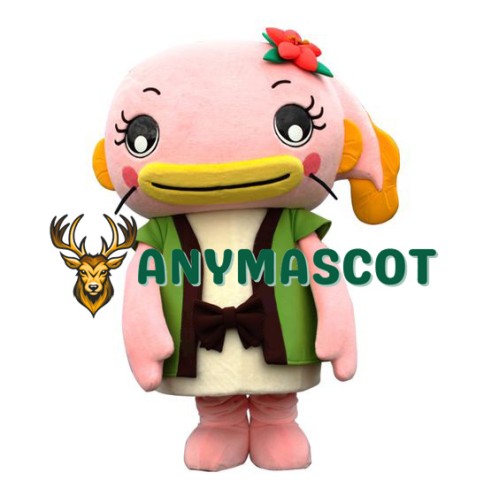 Lovely Pink Fish Mascot Costume