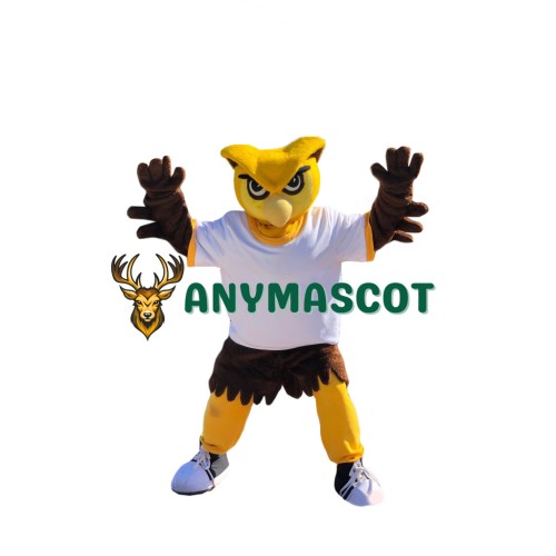 Superb Yellow Owl Mascot Costume
