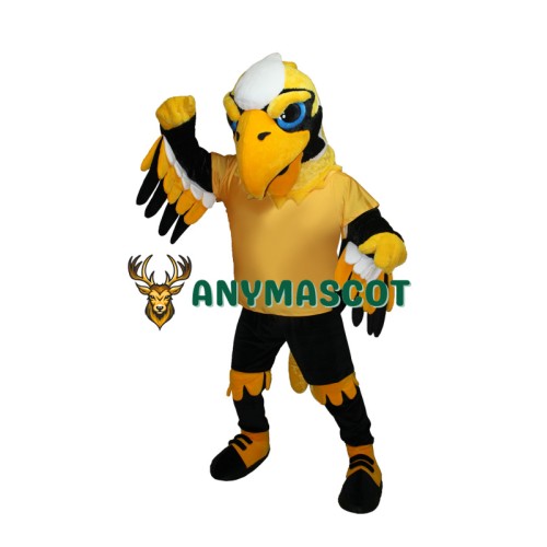 Yellow Power Eagle Mascot Costume