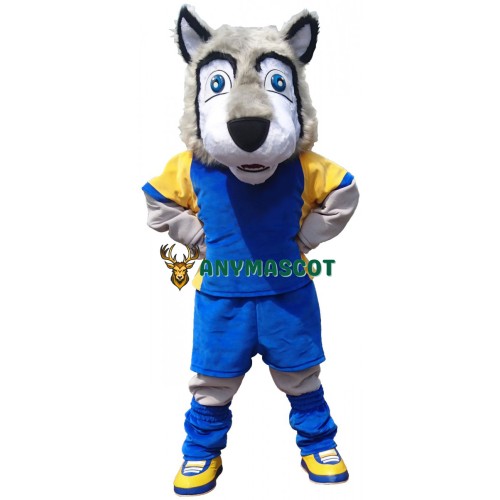 Superb Sport Lightweight Wolf Mascot Costume