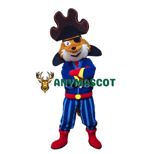 Pirate Fox Mascot Costume