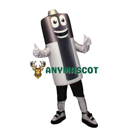 Friendly Ligweight Battery Mascot Costume