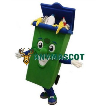 Friendly Trash Can Mascot Costume