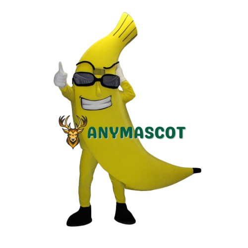 Friendly Ligweight Banana Mascot Costume