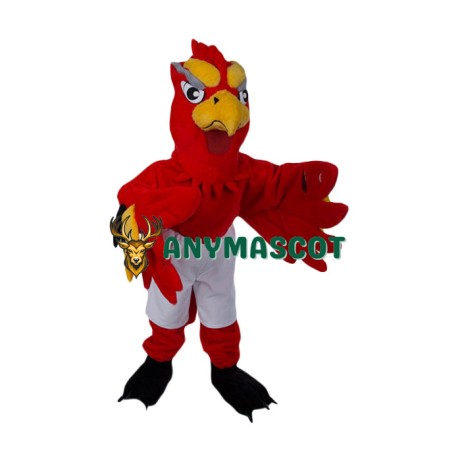 Fierce Red Lightweight Falcon Mascot Costume