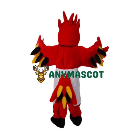 Fierce Red Lightweight Falcon Mascot Costume