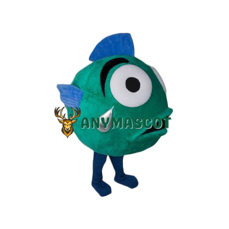 Green & Blue Fish Mascot Costume