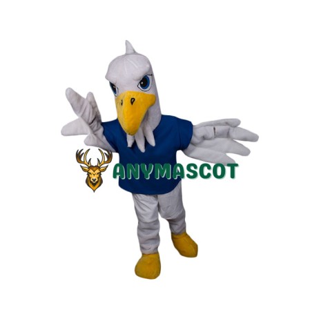 Superb White Eagle Mascot Costume