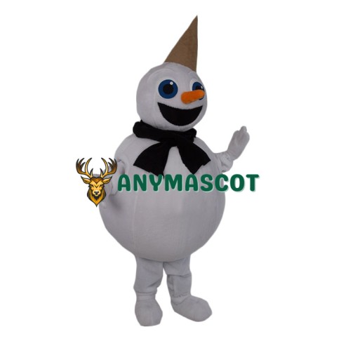 Lovely Lightweight Snowman Mascot Costume