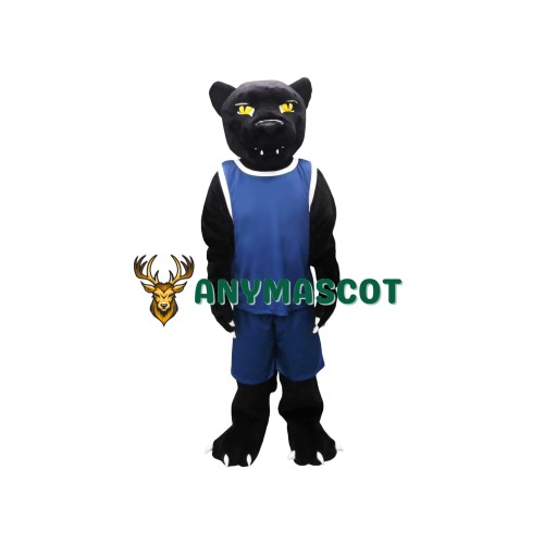 Sport Realistic Black Panther Mascot Costume
